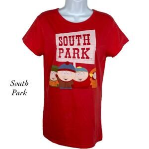 South Park Junior Crew Neck Short Sleeve Red T-Shirt Size 7-9